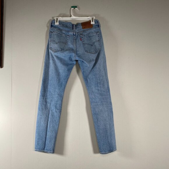 Levi's 505 C Japanese Selvedge Denim Jeans Women's 27 Blue Distressed Casual - Picture 2 of 16